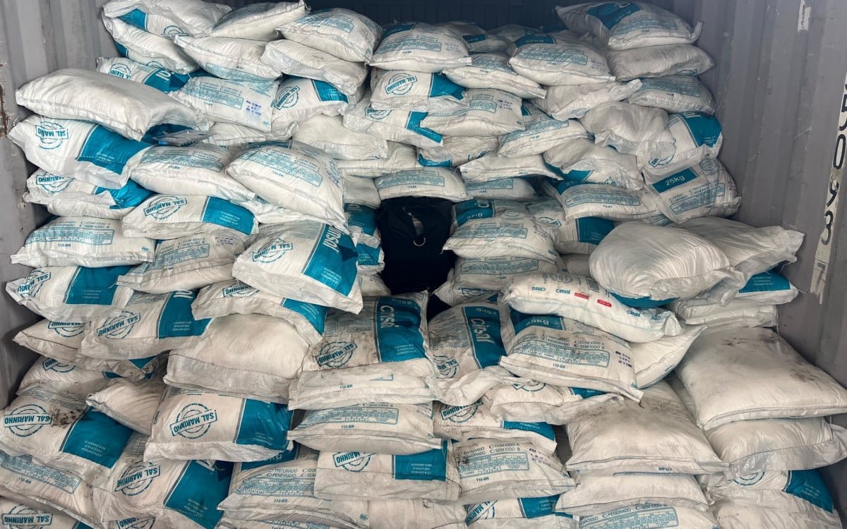 Carga milionária de cocaína é apreendida no Porto do Rio