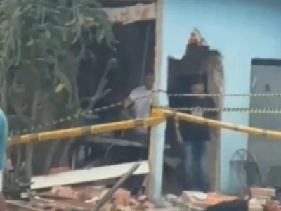 Explosão em casa fere duas pessoas em Santa Cruz - Vídeo