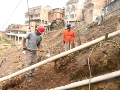 Obras em Niterói: Contenção de encosta no Largo da Batalha