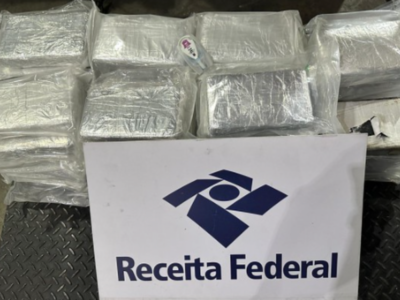 Receita Federal frustra tráfico e apreende R$ 3 mi em cocaína