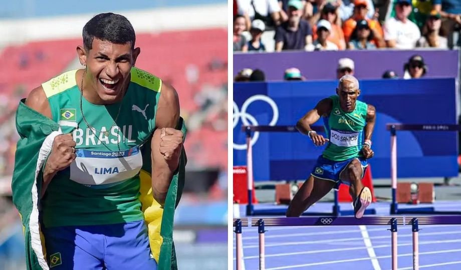 Alison dos Santos e Matheus Lima estão nas semifinais do atletismo