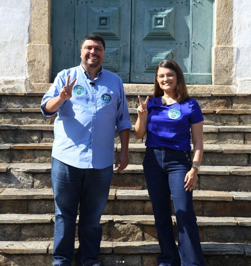 Bruno Lessa e Bruna Doriel na Igreja de São Lourenço dos Índios