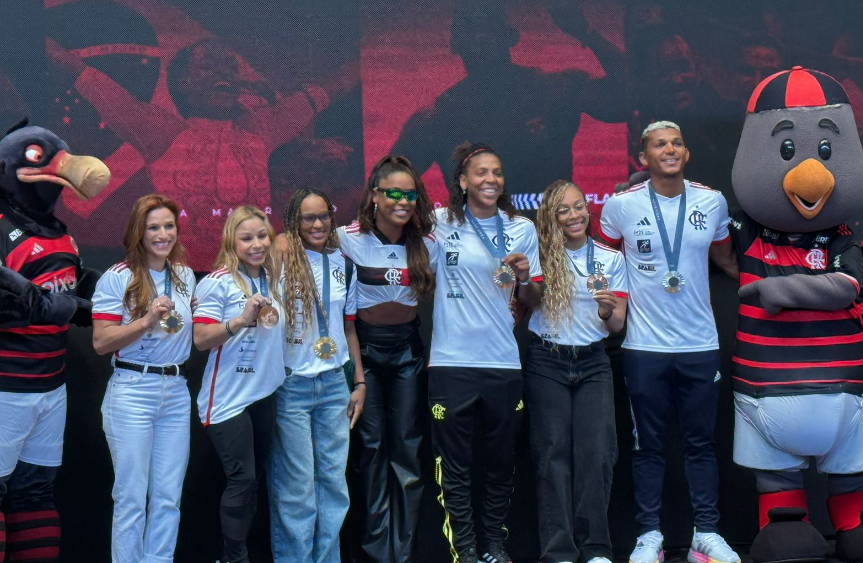 Flamengo homenageia seus medalhistas olímpicos na Gávea