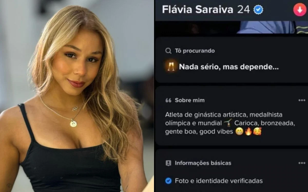 Flavia Saraiva é achada em aplicativo de namoro