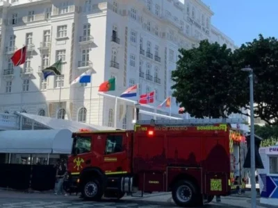 Incêndio atinge cozinha do Copacabana Palace