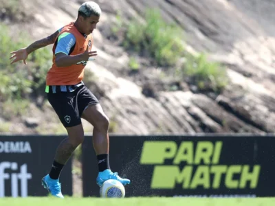 Matheus Martins celebra vitória do Botafogo