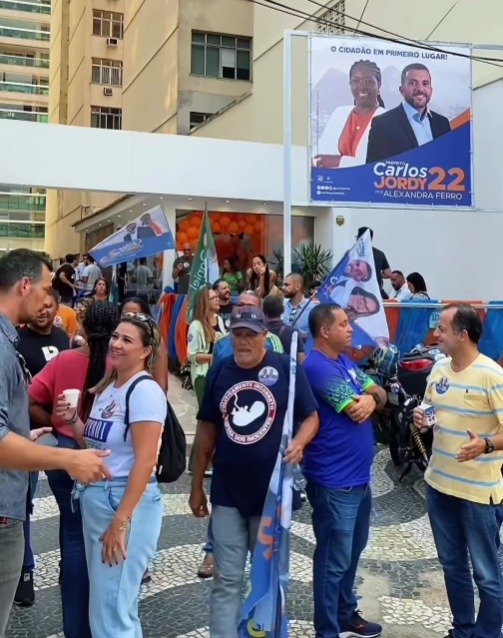 Carlos Jordy inaugura comitê central de campanha | Reprodução