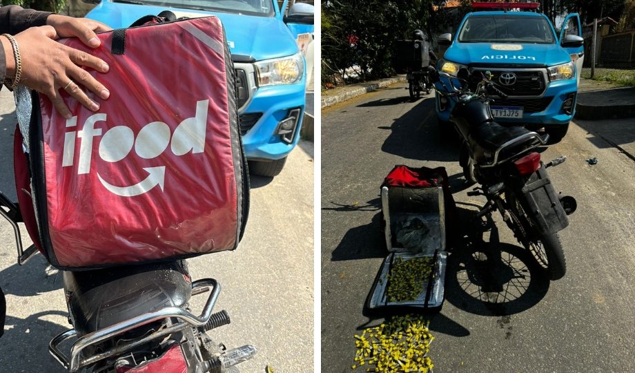 Traficante se disfarça de entregador do iFood em Maricá