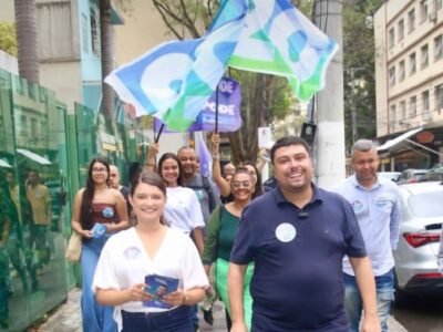 Candidato a prefeito Bruno Lessa faz campanha no Fonseca e realiza caminhada pelo bairro, juntamente com sua vice de chapa, Bruna Doriel, ouvindo demandas e apresentando propostas para a Zona Norte | Reprodução