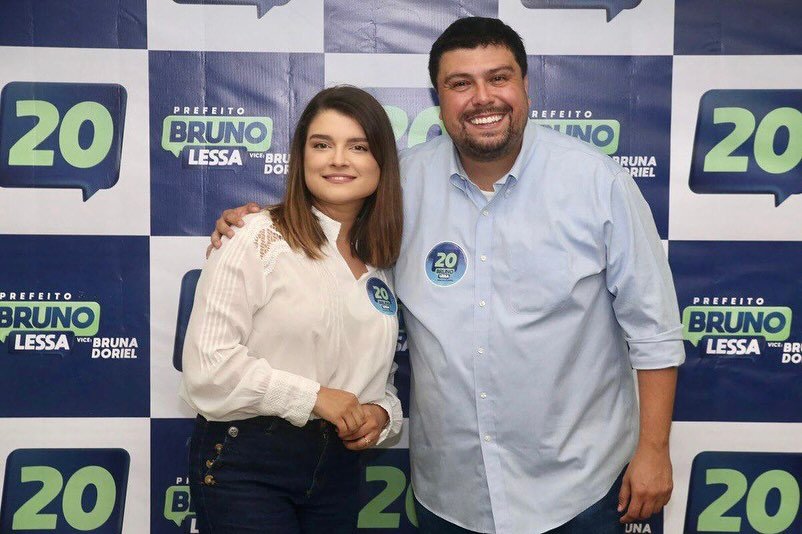 Evento para lançamento da campanha eleitoral da coligação Niterói Pode Mais reúne apoiadores de Bruno Lessa e Bruna Doriel no Iate Clube Icaraí, em São Francisco | Rodolpho Gavlak/Divulgação