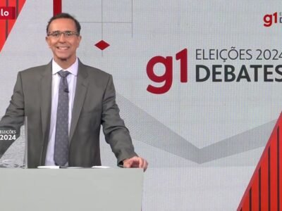 Jornalista Edmilson Ávila passou de mediador a entrevistador em debate frustrado pela ausência dos principais candidatos | Reprodução/g1