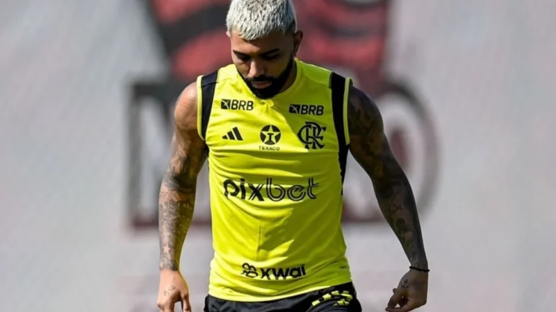 Gabigol retorna aos treinos e será escalado contra o Fortaleza