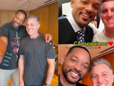 Luciano Huck e Will Smith recriam foto após 10 anos