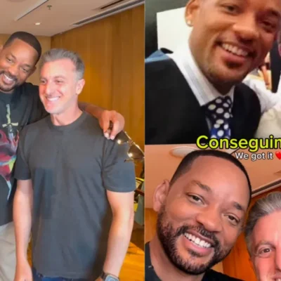 Luciano Huck e Will Smith recriam foto após 10 anos