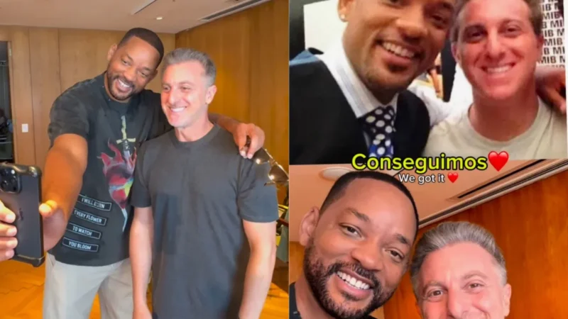 Luciano Huck e Will Smith recriam foto após 10 anos