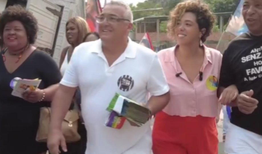 No Morro do Estado, Talíria Petrone, candidata à Prefeitura de Niterói, cumpre agenda de campanha e promete política justa para todos | Reprodução