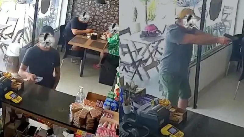 Tiroteio em lanchonete de Araruama gera pânico - Vídeo