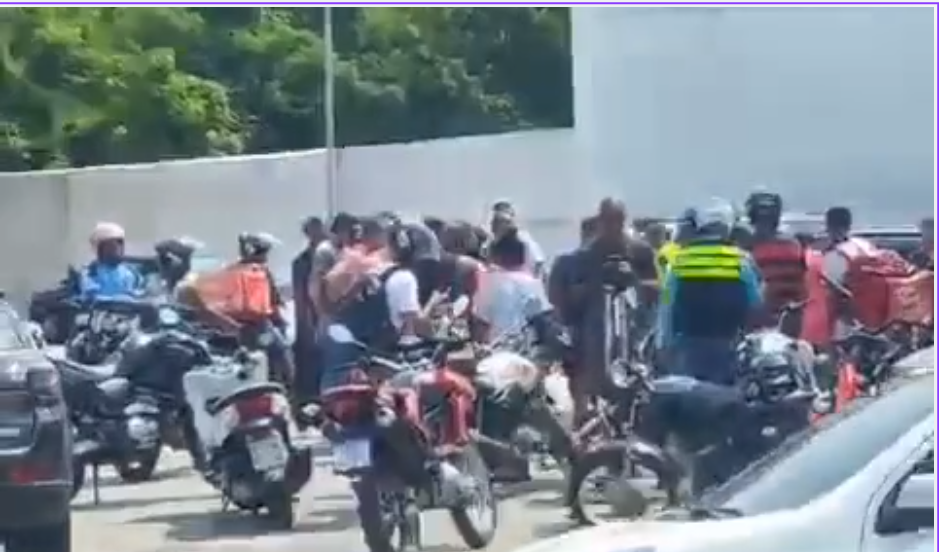 Civis agridem suspeitos de furto na Praça Jauru, Taquara; filmagens revelam ausência de oficiais no local