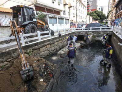 Niterói: Manutenção de ralos em Icaraí reduz risco de alagamentos