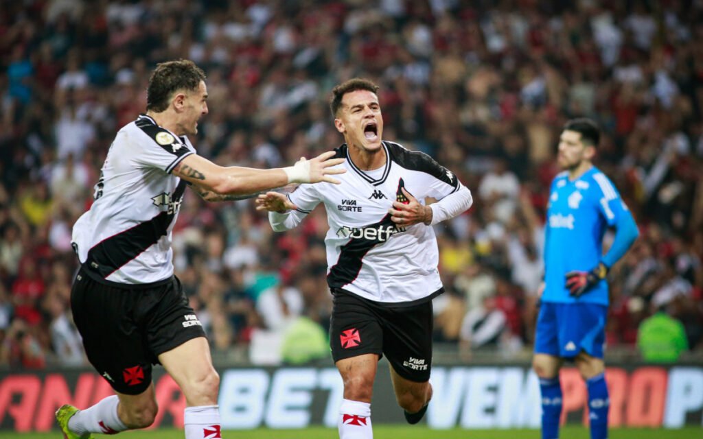 Philippe Coutinho busca primeira vitória pelo Vasco após retorno