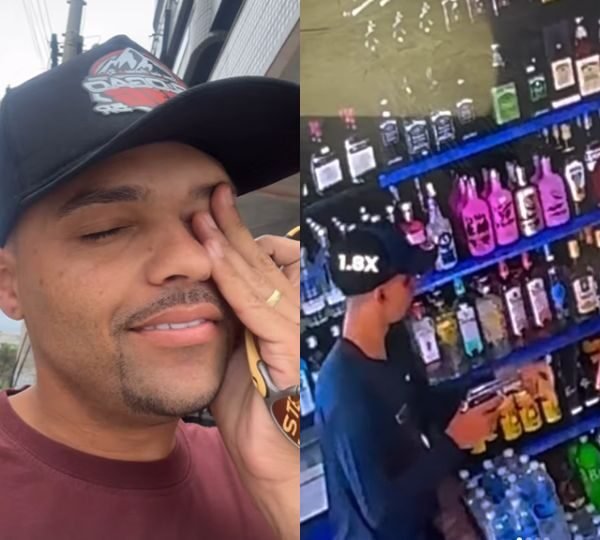 Influenciador Eric Trem Bala roubado dentro de comércio em Cabo Frio, próximo à Praia do Forte; bandidos levaram joias valiosas levadas