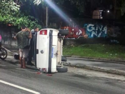 Acidente no Túnel Rebouças deixa duas pessoas feridas