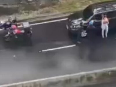 Arrastão surpreende motoristas na Grajaú-Jacarepaguá - Vídeo