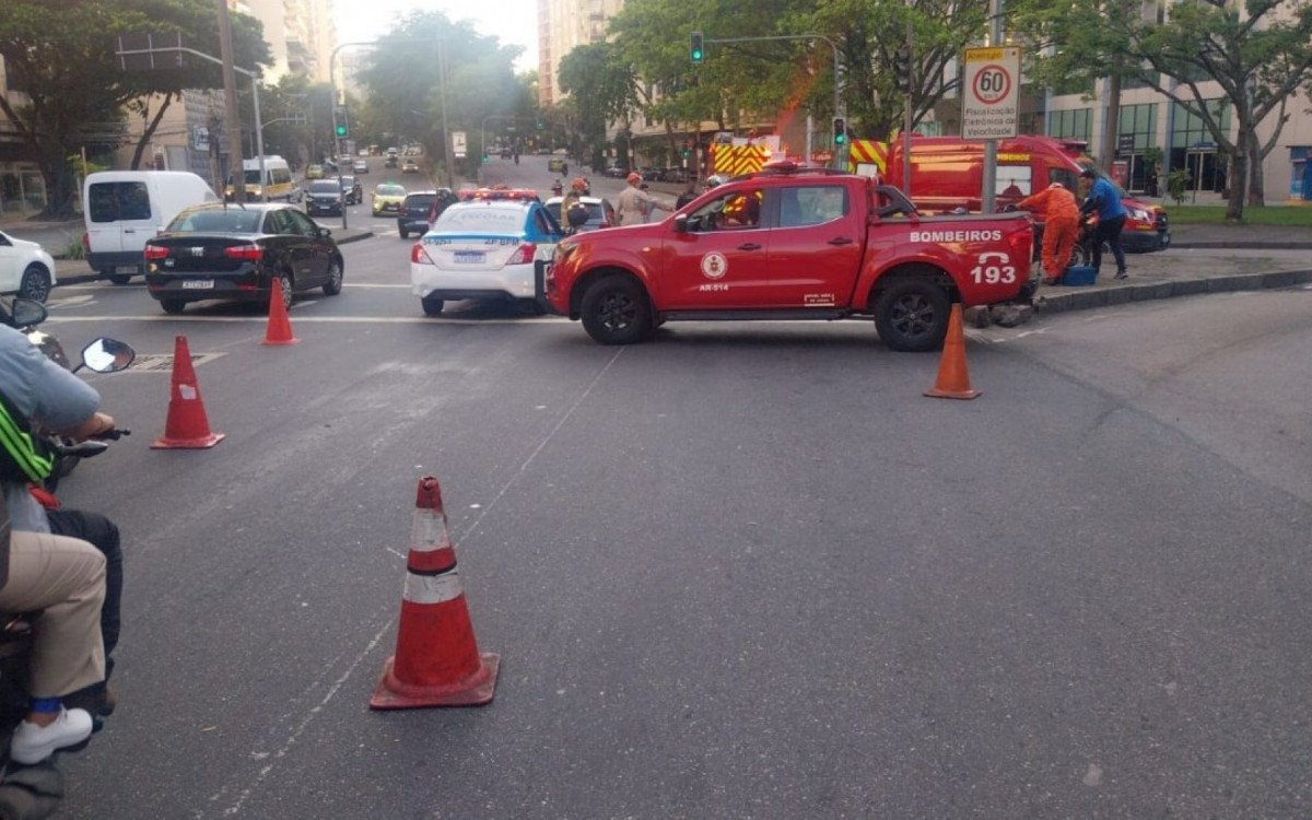 Casal fica ferido em acidente na Zona Sul do Rio