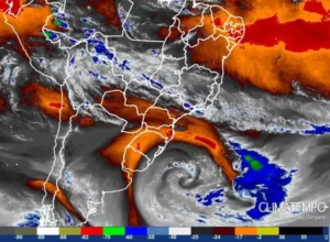 Ciclone bomba e chuvas intensas ameaçam o Sul do Brasil