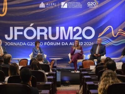 A Jornada G20 do Fórum da Alerj começou nesta segunda-feira (04) no Palácio Tiradentes, com o objetivo de debater soluções para um futuro sustentável