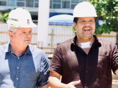 Axel Grael visita obras do Parque Poliesportivo da Concha Acústica