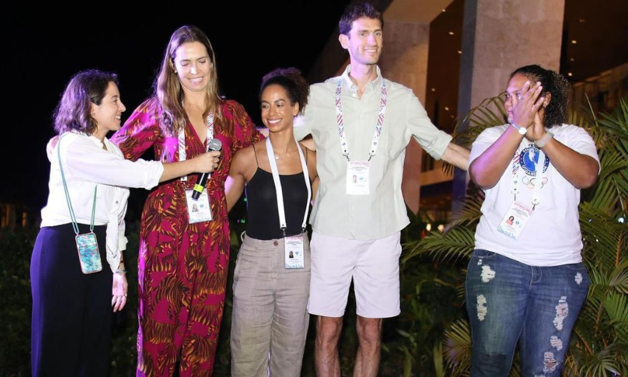 Futura vice-prefeita de Niterói, Isabel Swan, participa do Fórum de Atletas das Américas | Reprodução Instagram @panamsports