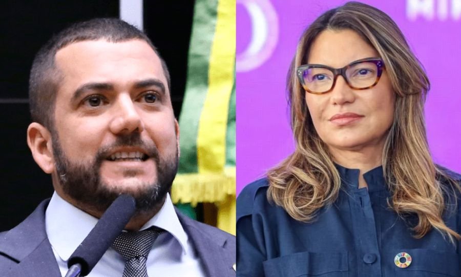 Deputado Carlos Jordy diz que Janja tem "falta de nível"
