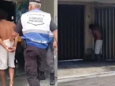 Homem preso em Niterói por tentativa de invasão - Vídeo