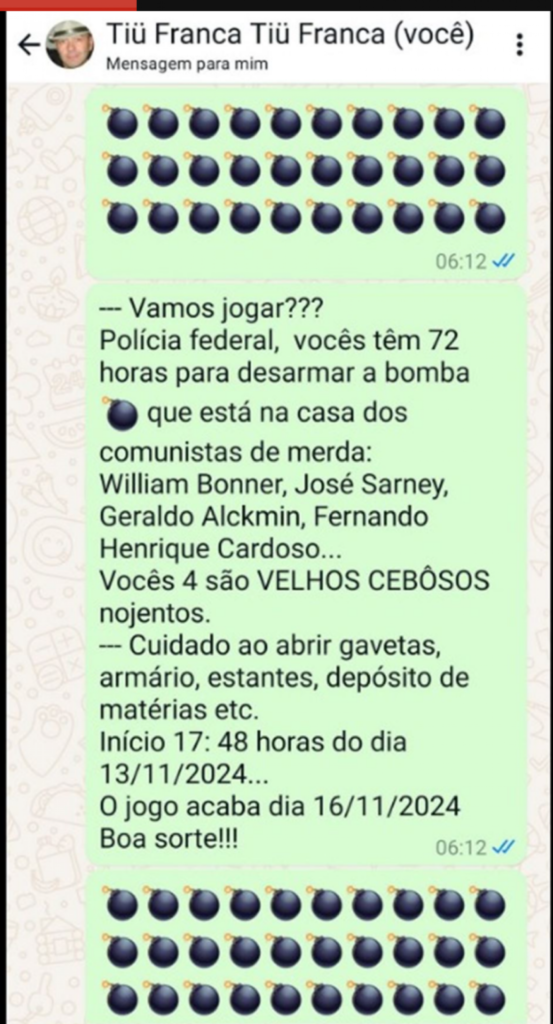 Homem responsável por explosões em Brasília já foi candidato a vereador