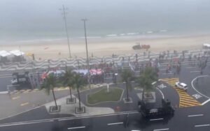 Manifestantes no Rio pedem apoio à Palestina antes do G20