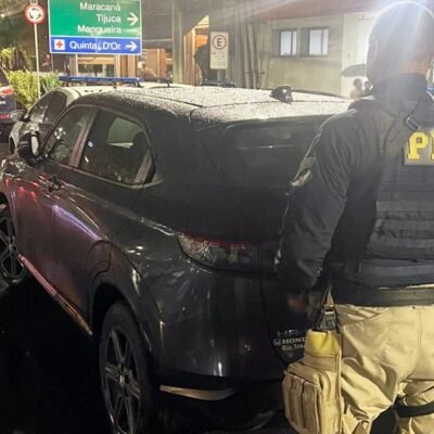 PRF recupera veículo roubado na Ponte Rio-Niterói