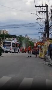 Vazamento de gás causa interdição em Avenida de São Gonçalo - Vídeo