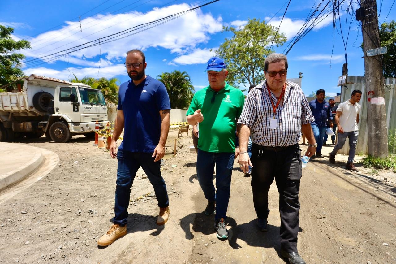 Obras de drenagem e pavimentação em Maravista avançam em Niterói