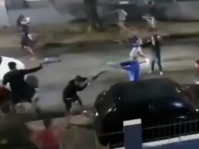 Jovens brincando com armas de gel assusta moradores na Zona Norte - Vídeo