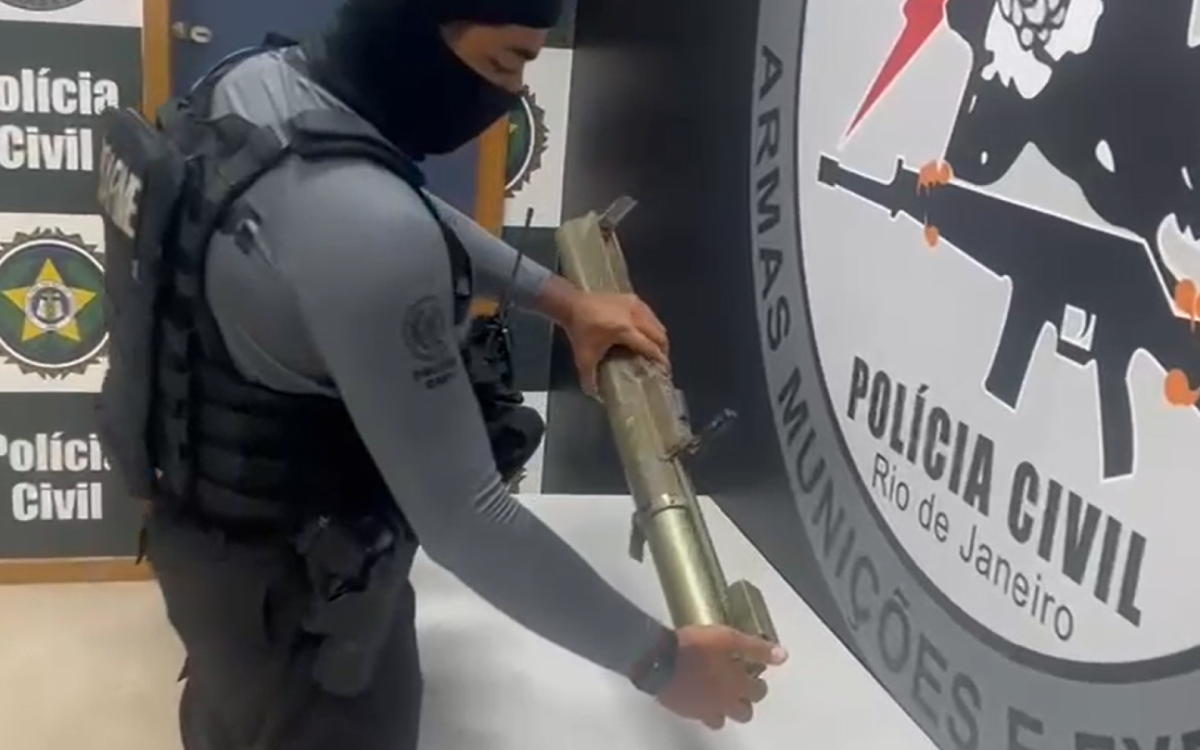 Polícia apreende arma de guerra capaz de destruir blindados