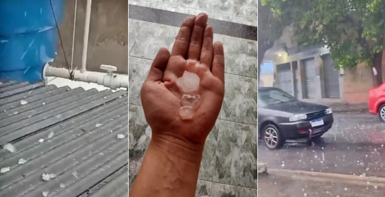 Chuva forte e granizo marca início de semana em Campos dos Goytacazes - Vídeo