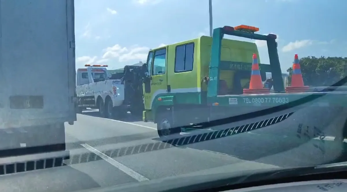 Engavetamento na Ponte Rio-Niterói causa lentidão no trânsito - Vídeo