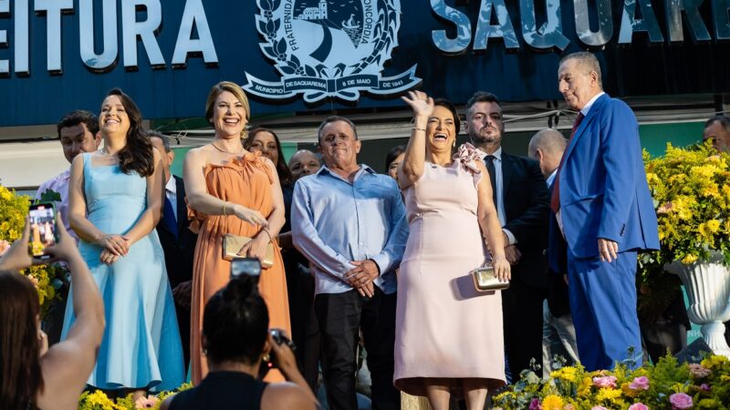 Prefeita Lucimar Vidal e vice Dra. Raquel Oliveira tomam posse em Saquarema