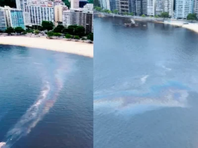 Mancha de óleo na Baía de Guanabara mobiliza autoridades ambientais - Vídeo