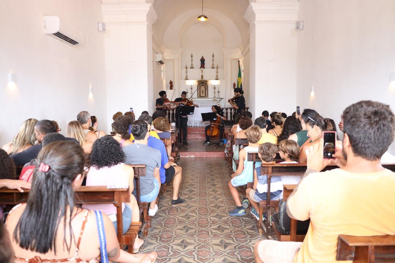 Niterói: Quarteto de Cordas encanta público em concerto na Ilha da Boa Viagem