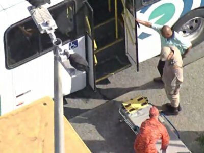 Passageira desmaia em ônibus devido ao calor intenso