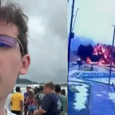 Testemunha relata como foi a queda do avião em Ubatuba e como ocorreu o resgate
