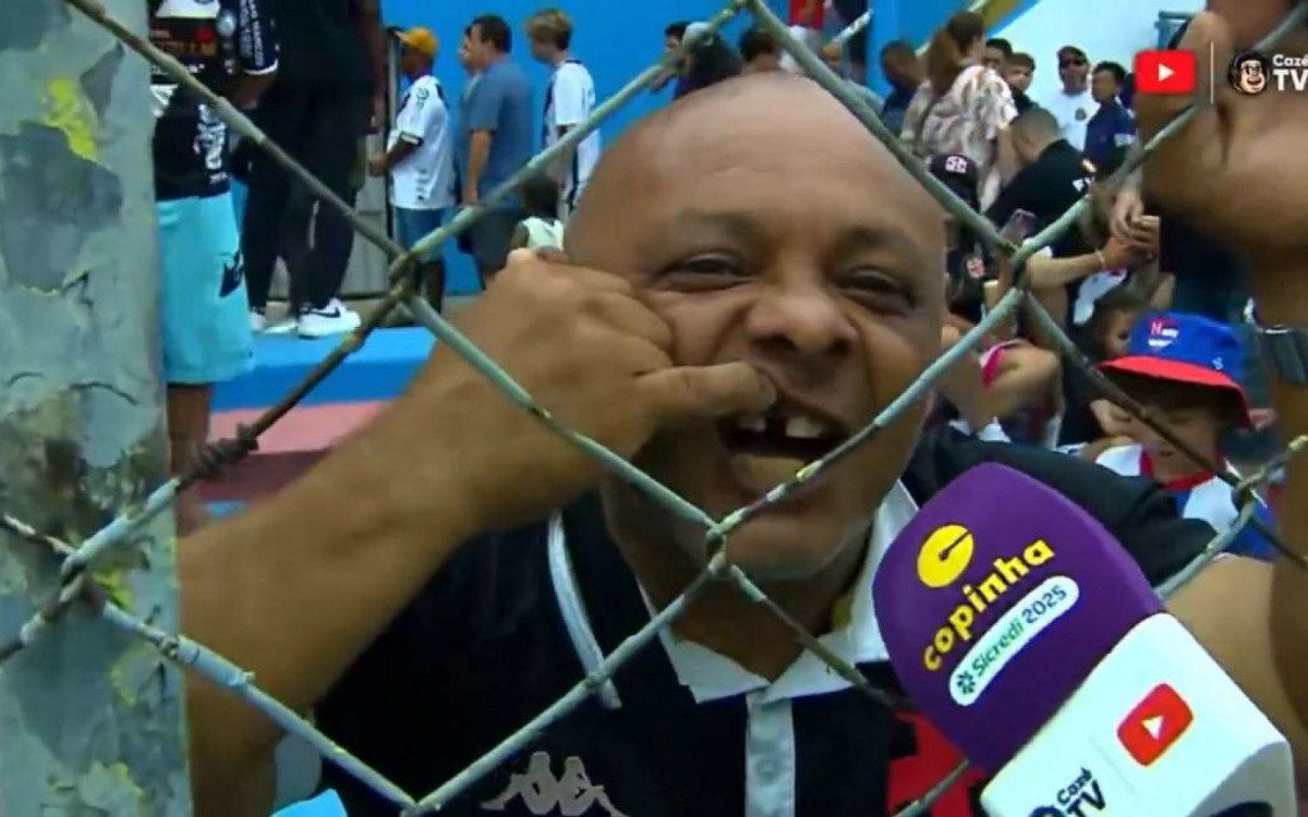 Torcedor do Vasco perde dente ao comemorar gol na Copinha - Vídeo