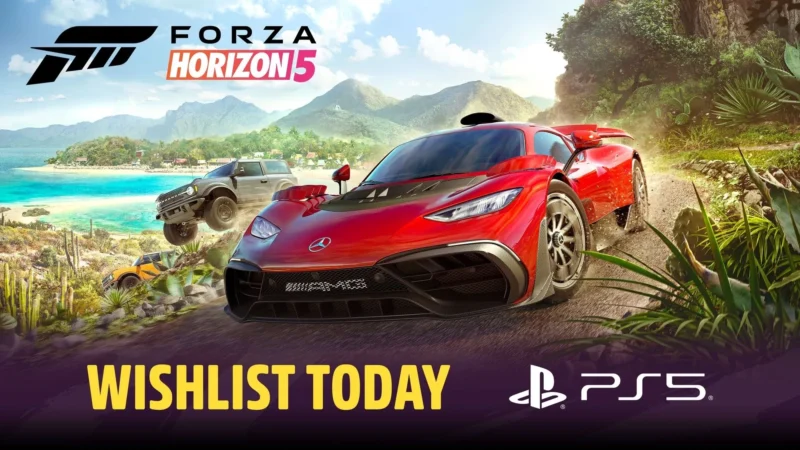 Forza Horizon 5 é anunciado para PS5 pela Microsoft